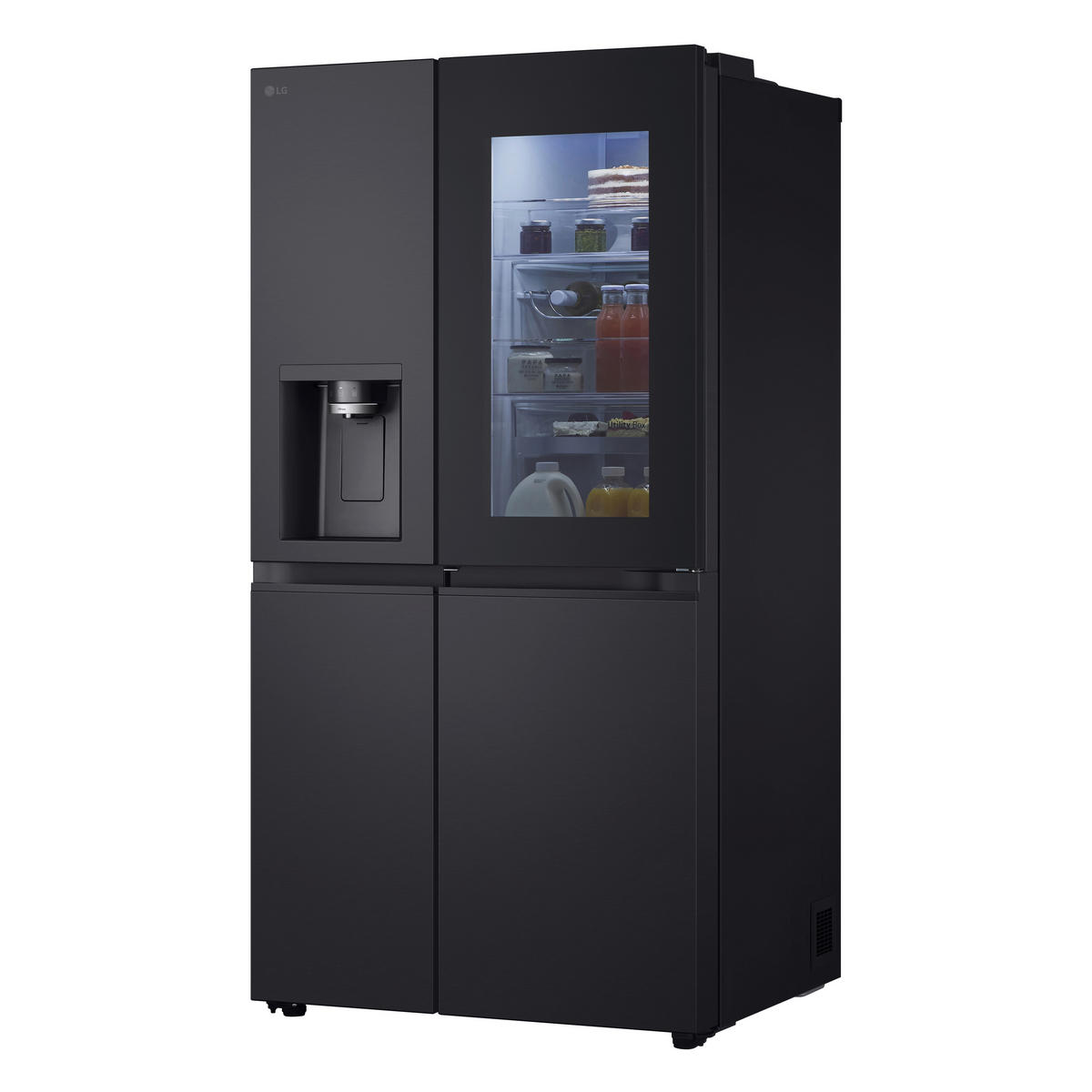 SIDE-BY-SIDE 91.3/179/73.5 cm GSXE90EVDD  - Schwarz, Basics, Glas/Kunststoff (91.3/179/73.5cm) - LG