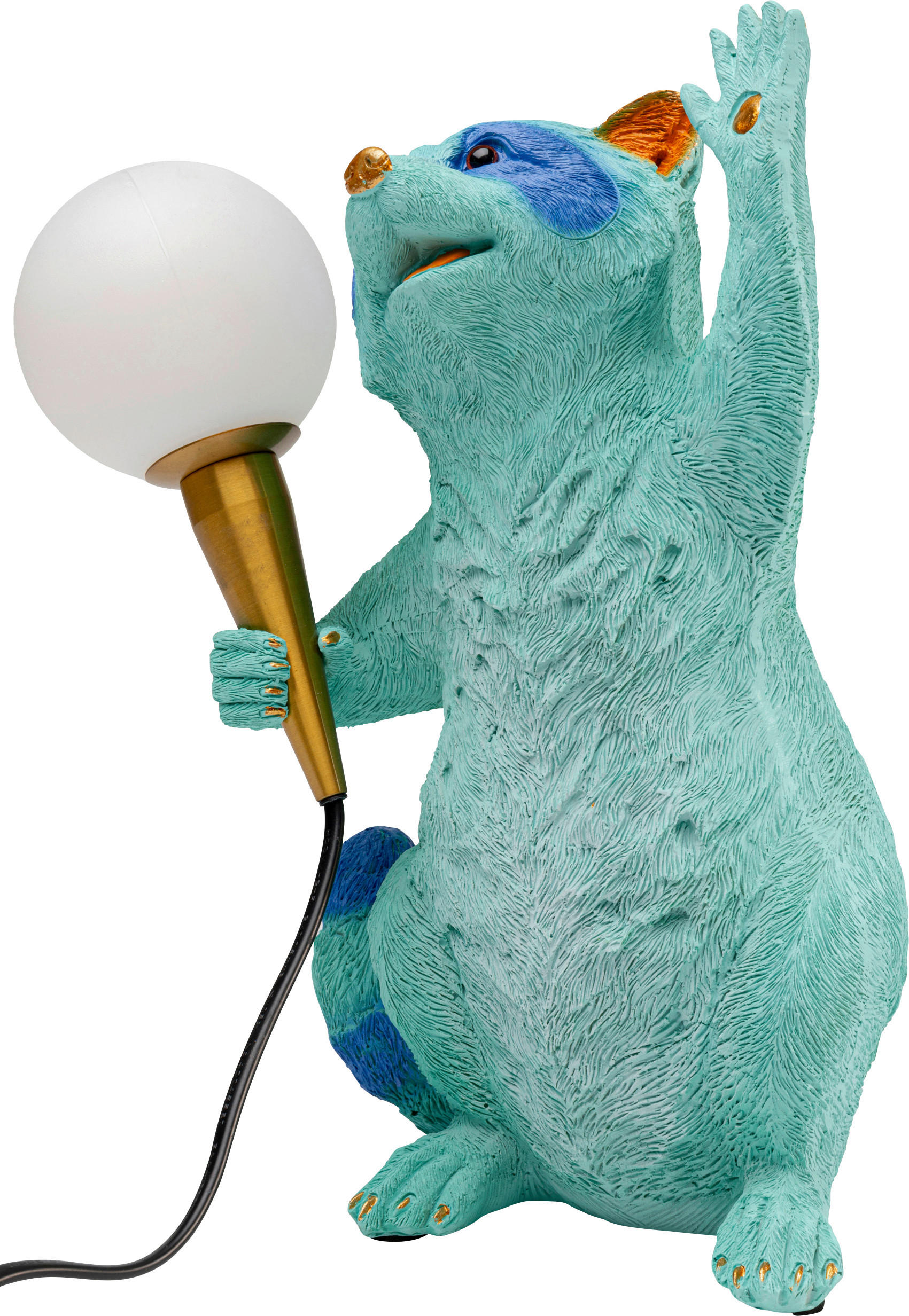 TISCHLEUCHTE 38,5/49,5/33,5 cm   - Blau, LIFESTYLE, Kunststoff (38,5/49,5/33,5cm) - Kare-Design