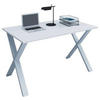 SCHREIBTISCH 140/80/76 cm  in Weiß  - Weiß, MODERN, Holzwerkstoff/Metall (140/80/76cm) - MID.YOU