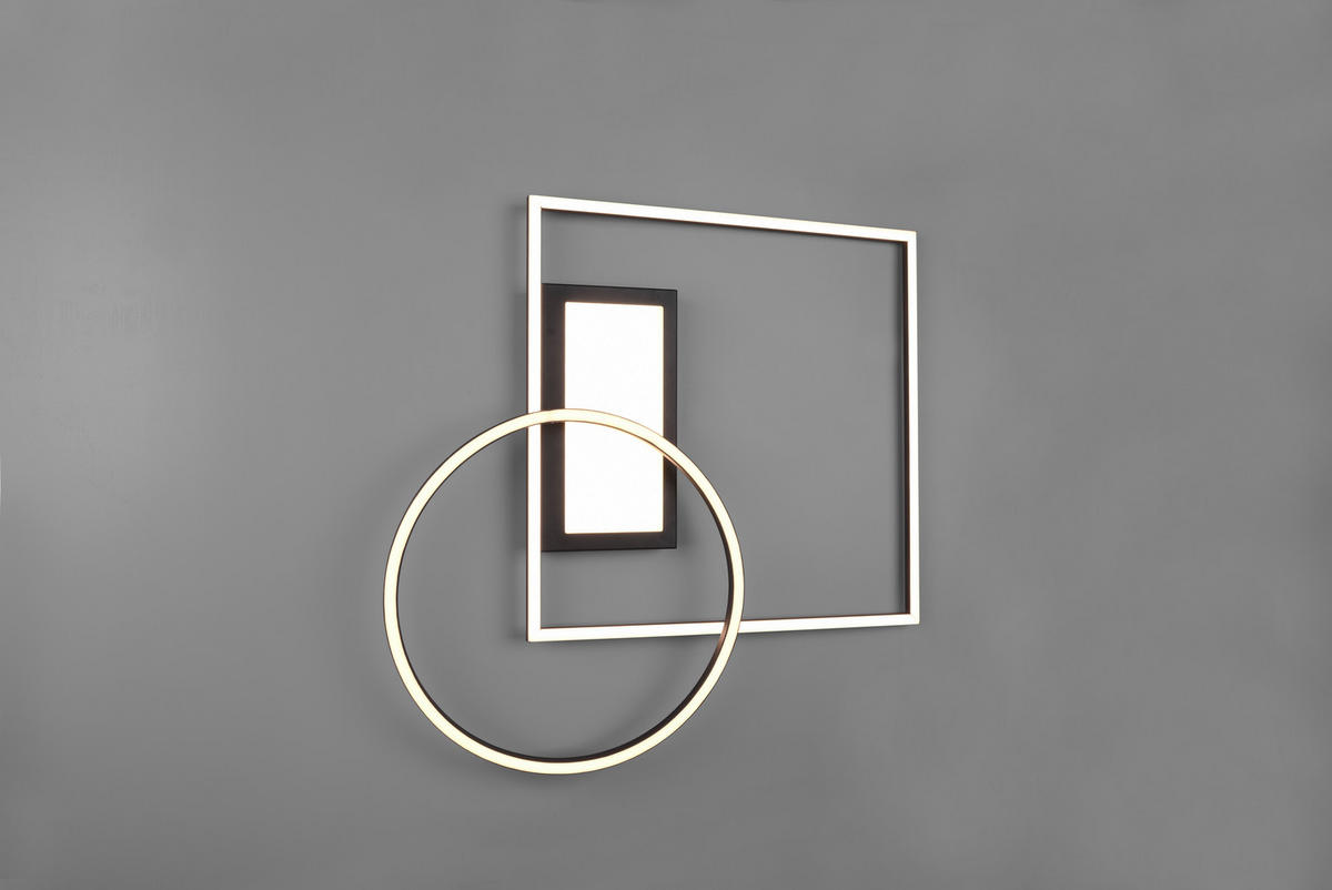 LED PLAFONJERA - crna, Dizajnerski, metal (64,5/9,0/86,5cm)