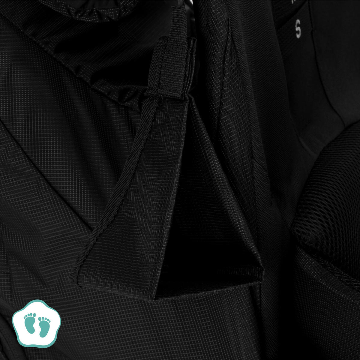 RÜCKENTRAGE Trekking  - Silberfarben/Schwarz, Basics, Textil/Metall (30/90/73cm) - Fillikid