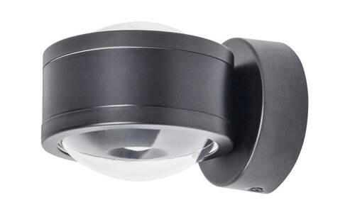 LED-WANDLEUCHTE MEGATRON PRO Ambiente 14,3/11,2/9,0 cm   - Schwarz, Design, Metall (14,3/11,2/9,0cm)
