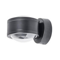LED-WANDLEUCHTE 14,3/11,2/9,0 cm   - Schwarz, Design, Metall (14,3/11,2/9,0cm)