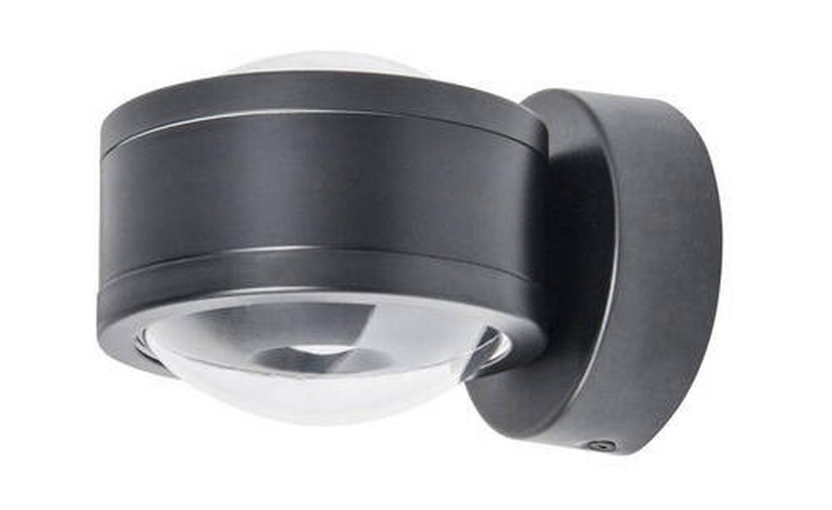 LED-WANDLEUCHTE 14,3/11,2/9,0 cm   - Schwarz, Design, Metall (14,3/11,2/9,0cm)