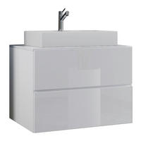 KUPAONICA  bijela  - bijela, Moderno, staklo/drvni materijal (147cm) - MID.YOU