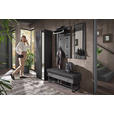 GARDEROBE 4-teilig  in 201/196/41 cm  - Anthrazit, Design, Glas/Holz (201/196/41cm) - Johann Jakob