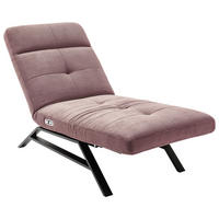 RELAXLIEGE Cord Altrosa  - Schwarz/Altrosa, Design, Textil/Metall (80/54-113/158-198cm) - Pure Home Lifestyle