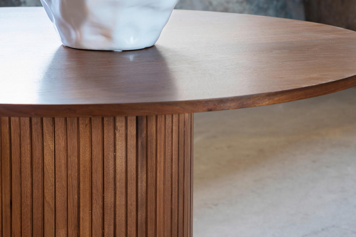 ESSTISCH in Holzwerkstoff 110/110/75 cm  - Walnussfarben, Design, Holzwerkstoff (110/110/75cm) - Livetastic