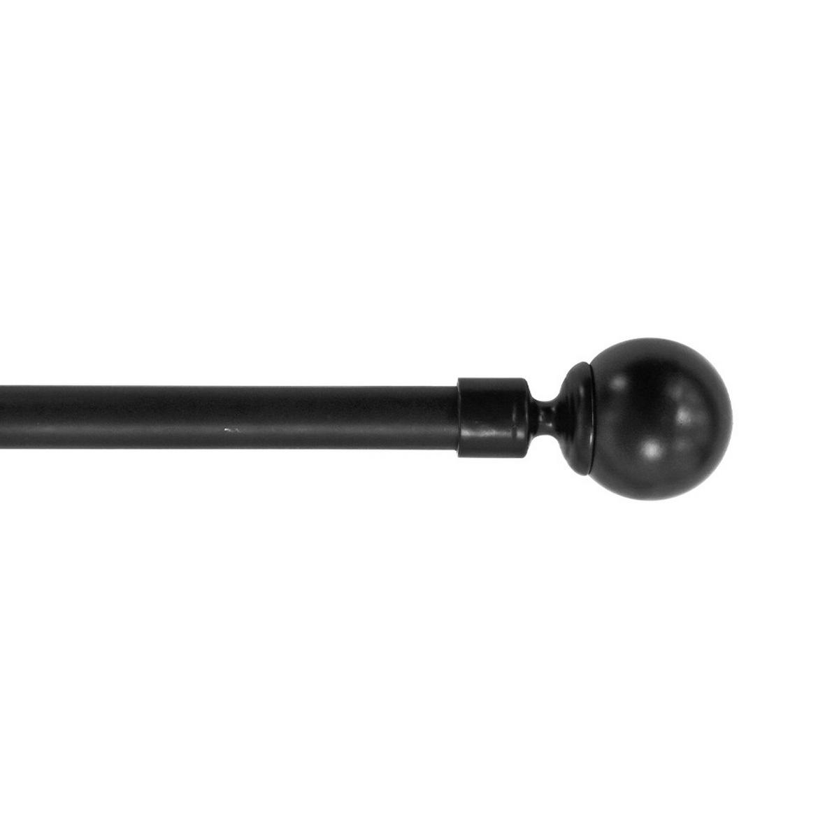 GARDINSTÅNGSET 120-210 cm  - svart, Basics, metall (120-210cm)