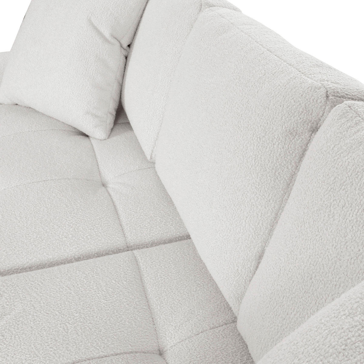 ECKSOFA in Flachgewebe Schlammfarben  - Schlammfarben/Schwarz, Konventionell, Kunststoff/Textil (195/286cm) - Carryhome
