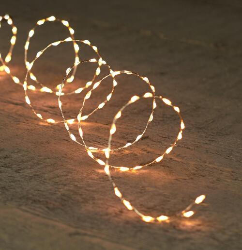Lichterkette mit 132 LED´s 200 cm  - Silberfarben, Basics, Kunststoff/Metall (200cm) - X-Mas
