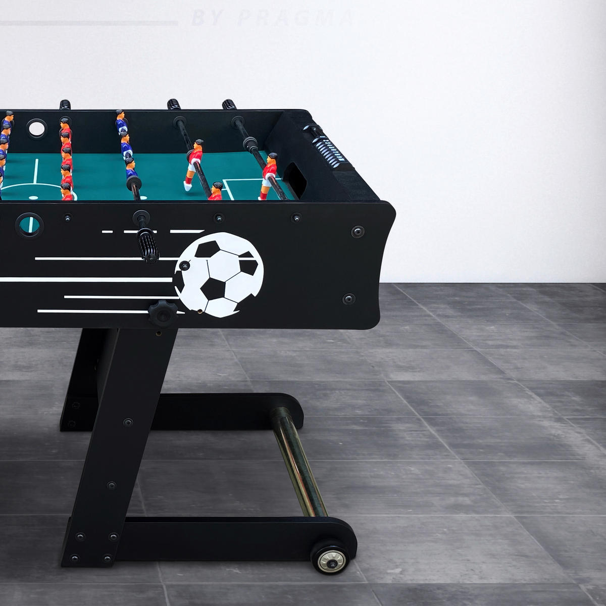 SCORPION KICK TS FUßBALLTISCH - Schwarz, KONVENTIONELL, Holz (61/81/122cm) - Ambia Garden