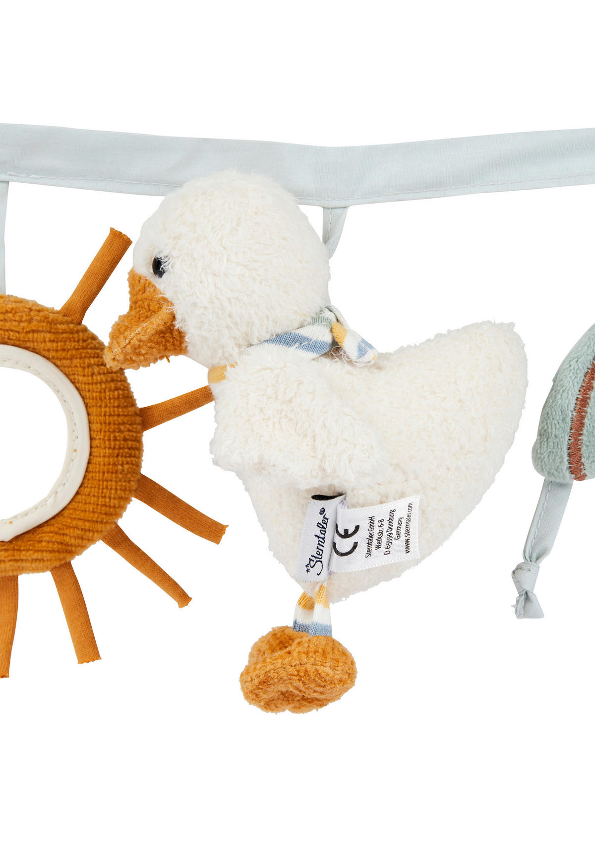 BABYSCHALENMOBILE EDDA  - Türkis, Basics, Textil (12/55/8cm) - Sterntaler