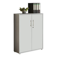 AKTENSCHRANK Grau, Weiß  - Weiß/Grau, MODERN, Holzwerkstoff (84,4/113,6/33cm) - MID.YOU