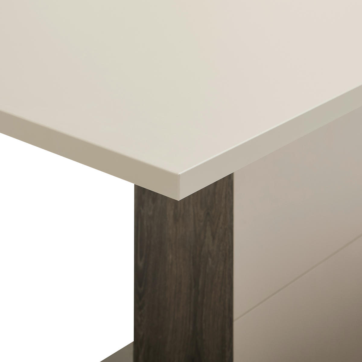 ESSTISCH rechteckig Grau, Eichefarben  - Eichefarben/Grau, MODERN, Holzwerkstoff (160/78/90cm) - Hom`in