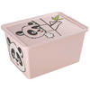 LEKSAKSLÅDA Panda  - pink, Basics, plast (48,5/36/25cm) - My Baby Lou