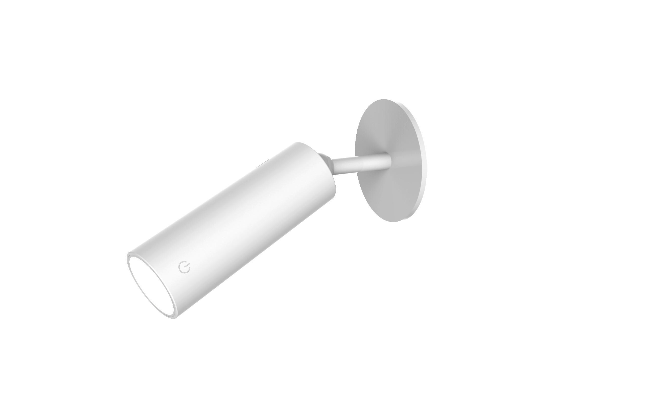 LED-WANDLEUCHTE Roll 4.4/12/4.4 cm   - Weiß, Basics, Kunststoff (4.4/12/4.4cm) - New Garden