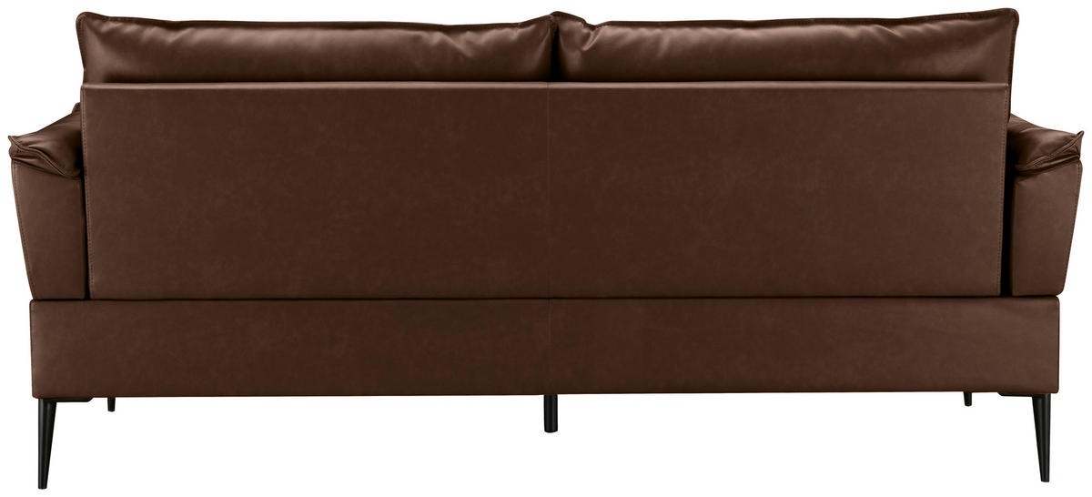 DVOSJED drvo, tekstil, koža  tamno smeđa    - tamno smeđa/crna, Design, koža/drvo (195/87/90cm) - MID.YOU