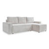 ECKSOFA in Cord Beige  - Beige/Schwarz, Design, Kunststoff/Textil (250/156cm) - MID.YOU