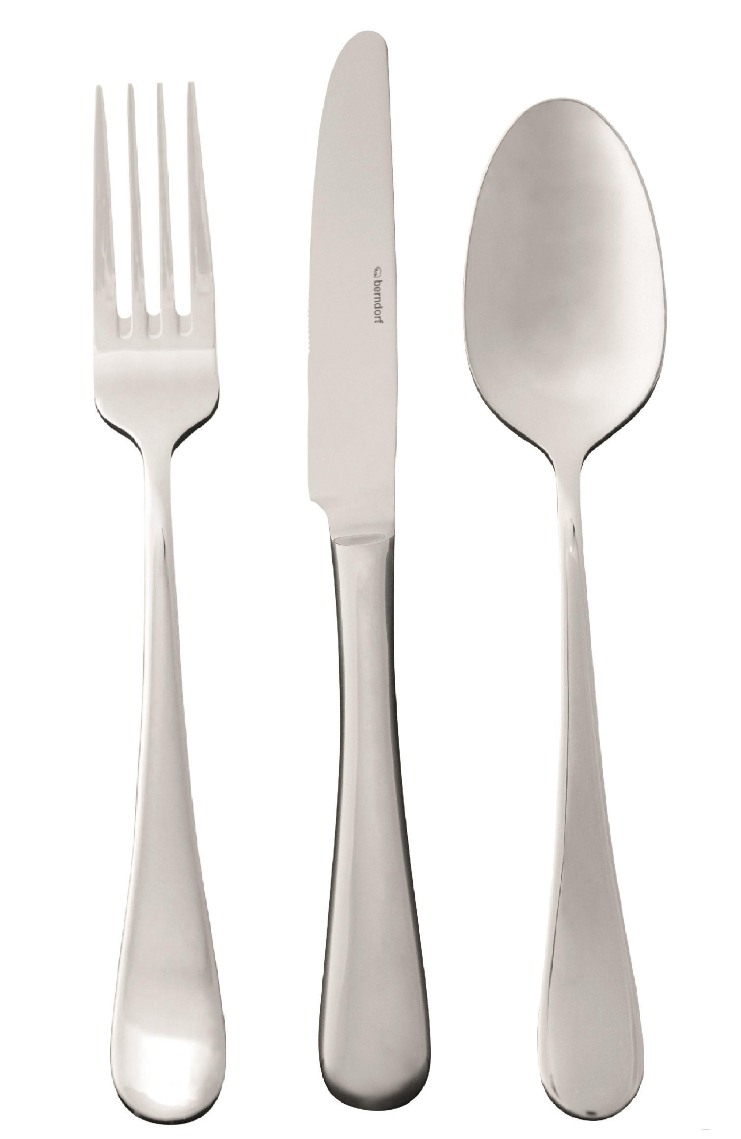 BESTECKSET 30-teilig Chrom-Nickel-Molybdän Stahl, Edelstahl  - Chromfarben/Silberfarben, Basics, Metall (40/5.5/40cm) - Berndorf