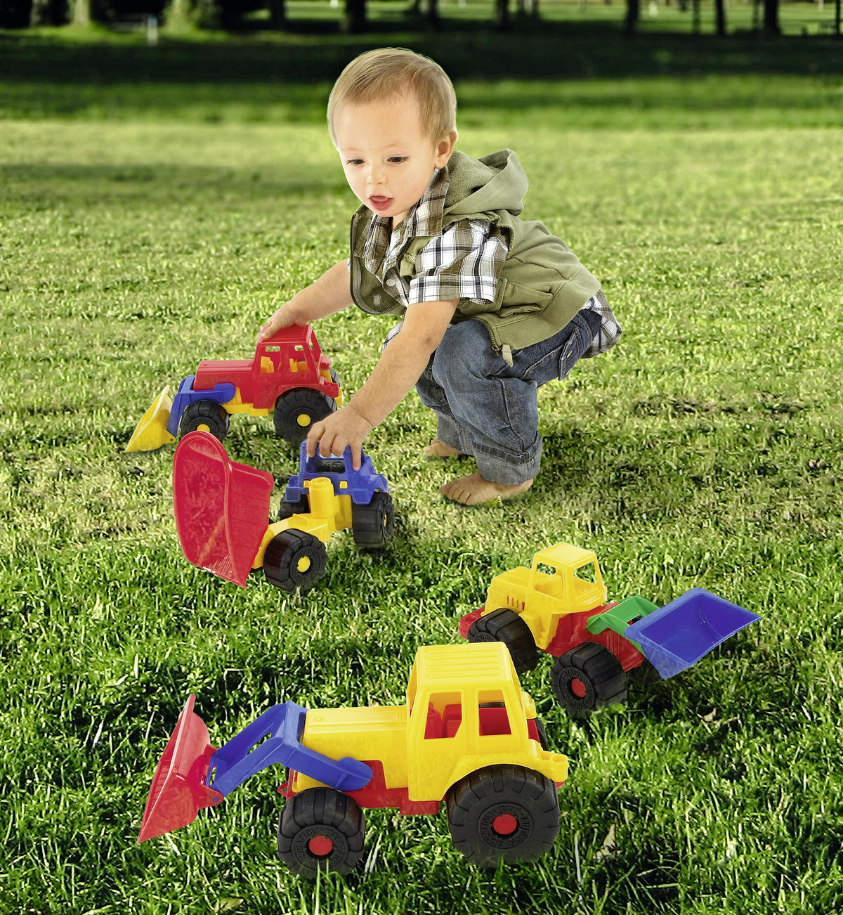 SPIELZEUGAUTO - Multicolor, Basics, Kunststoff (25cm) - My Baby Lou