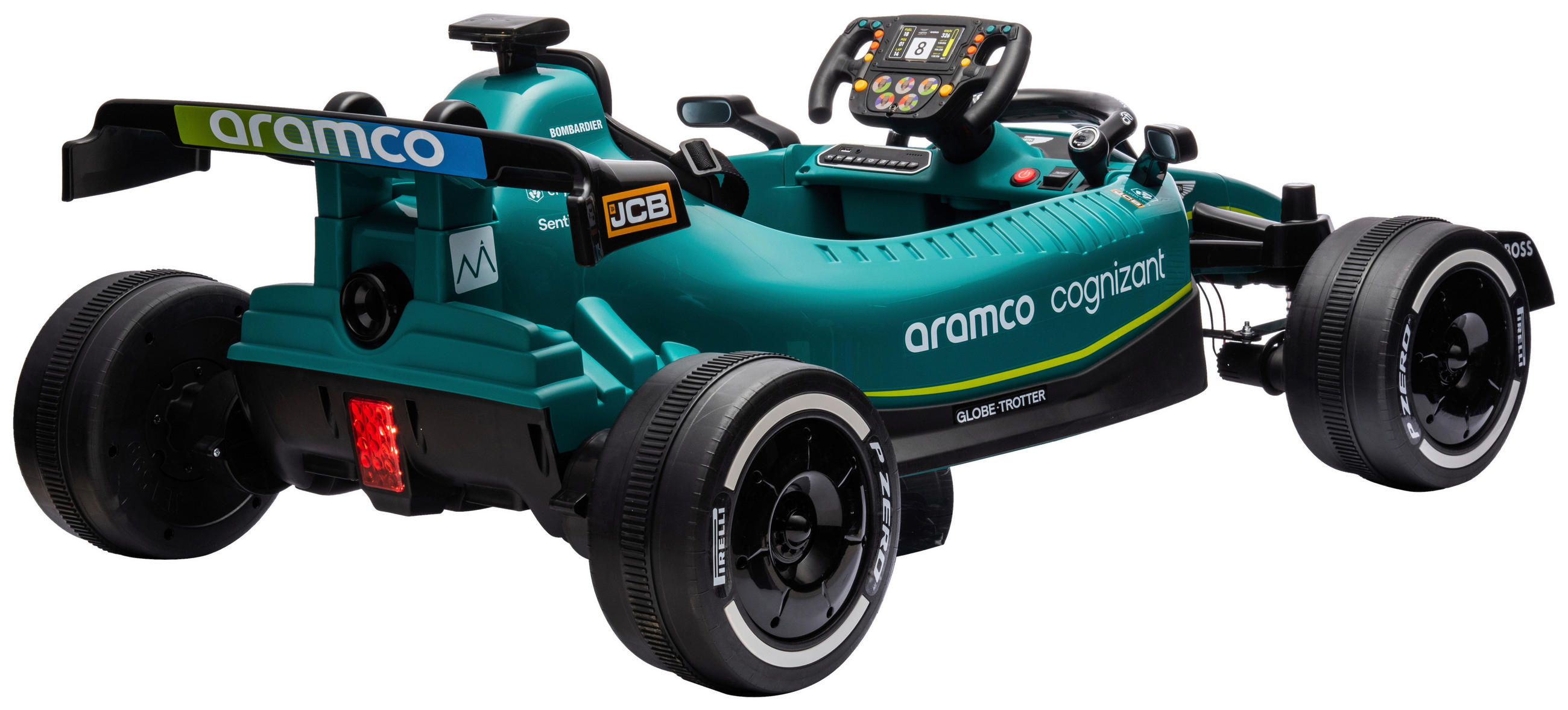 ELEKTRO-KINDERAUTO ASTON MARTIN Grün, Schwarz  - Schwarz/Grün, KONVENTIONELL, Kunststoff/Metall (137/72/44cm)
