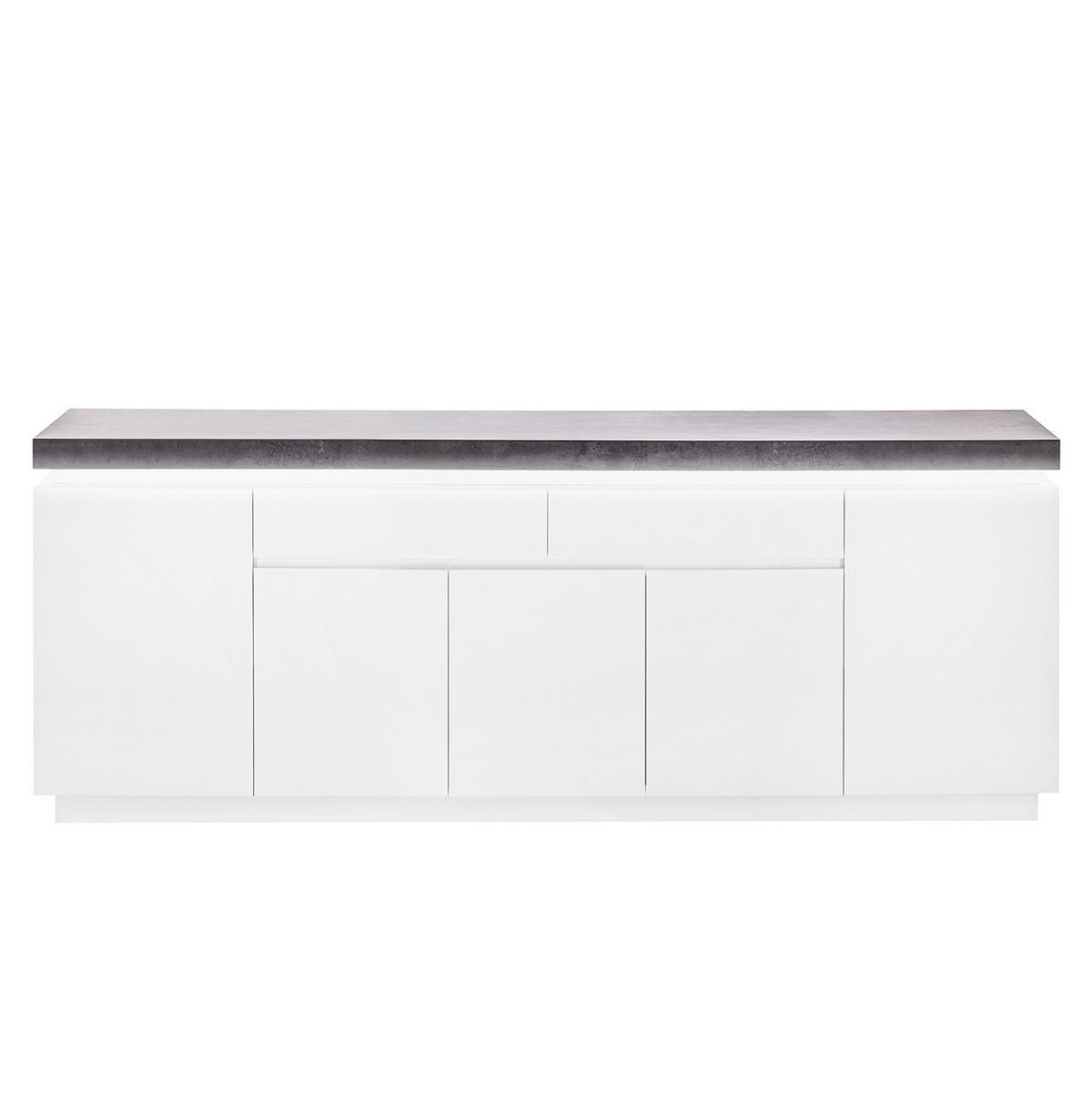 SIDEBOARD  in 200/80/40 cm  - Weiß, Design, Holzwerkstoff (200/80/40cm) - Livetastic