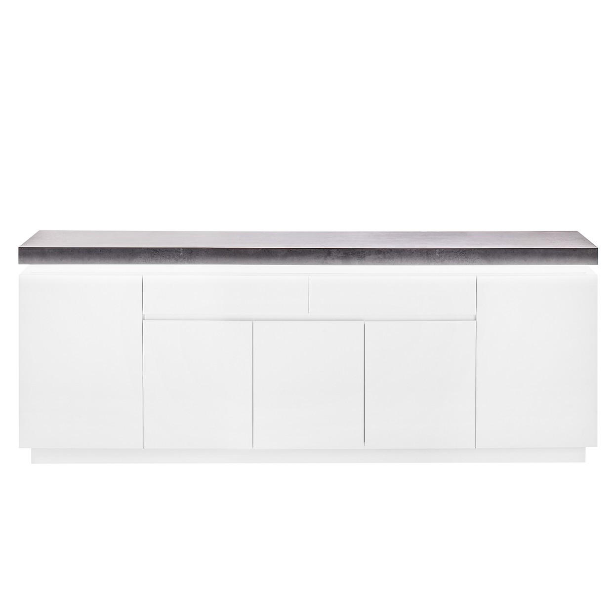 Livetastic ŠIROKÁ KOMODA, bílá, 200/80/40 cm