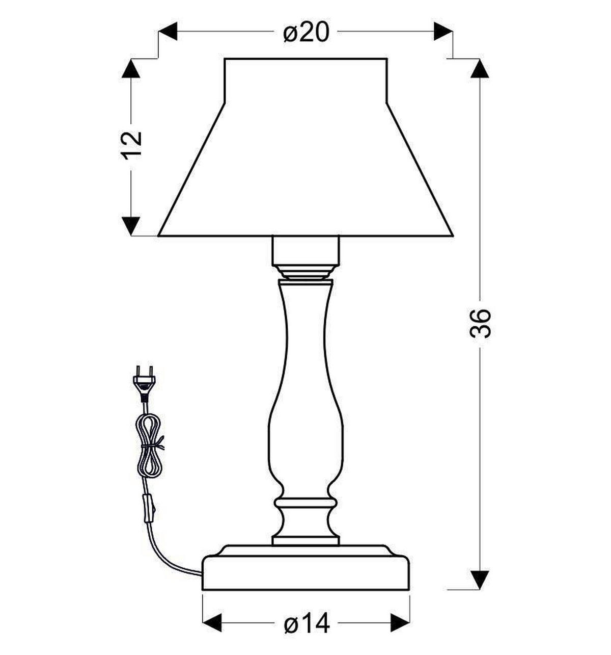 TISCHLEUCHTE 20/20/37.5 cm   - Gelb/Grau, Trend, Metall (20/20/37.5cm)