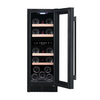 WEINKÜHLSCHRANK LSBU18DZ  - Schwarz, Basics, Glas/Holz (29,5/81,5/55,5cm)
