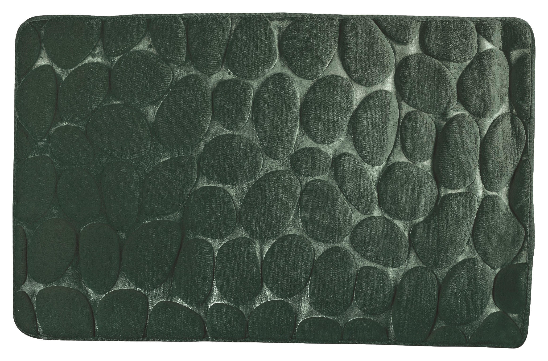 BADTEPPICH Grün 50/80 cm  - Grün, KONVENTIONELL, Textil (50/80cm) - Spirella