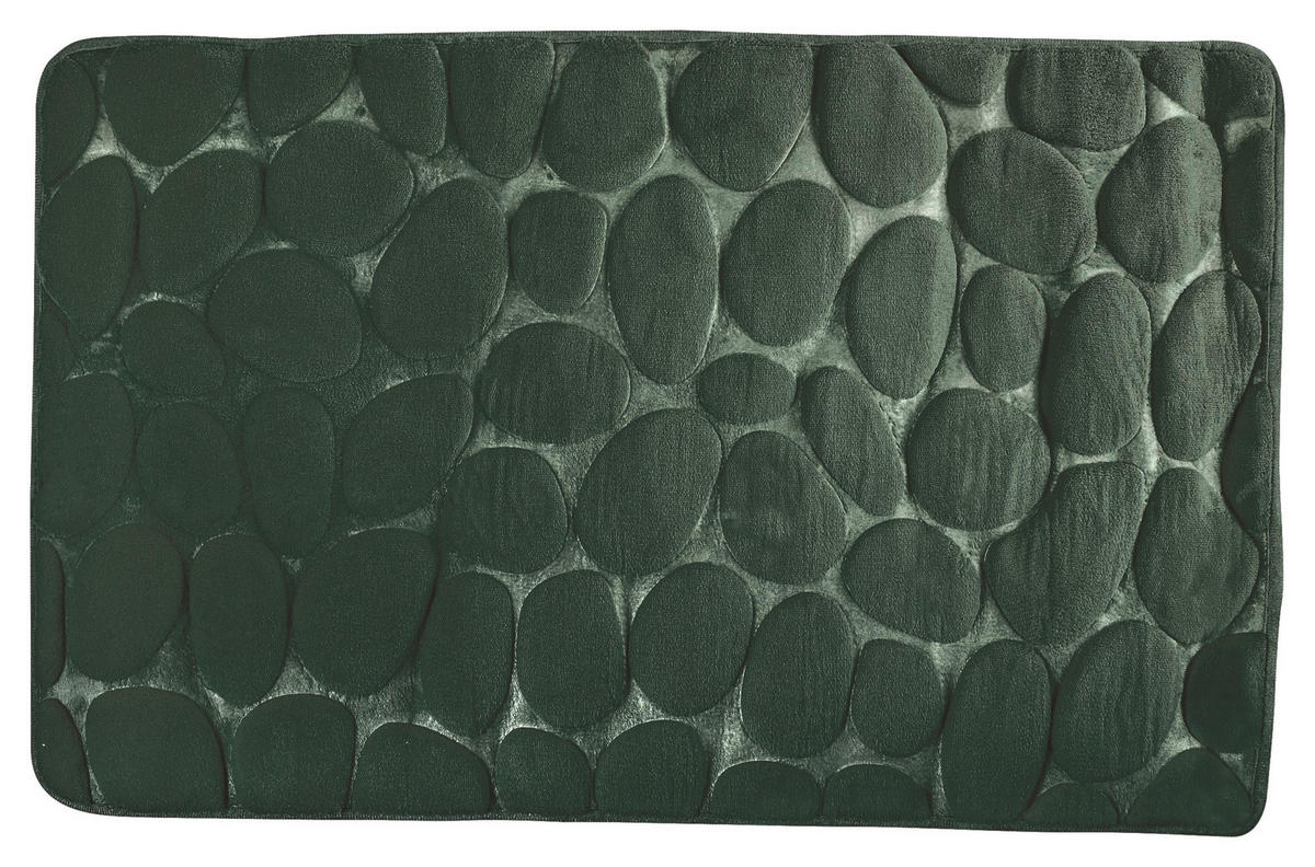 BADTEPPICH Grün 50/80 cm  - Grün, KONVENTIONELL, Textil (50/80cm) - Spirella