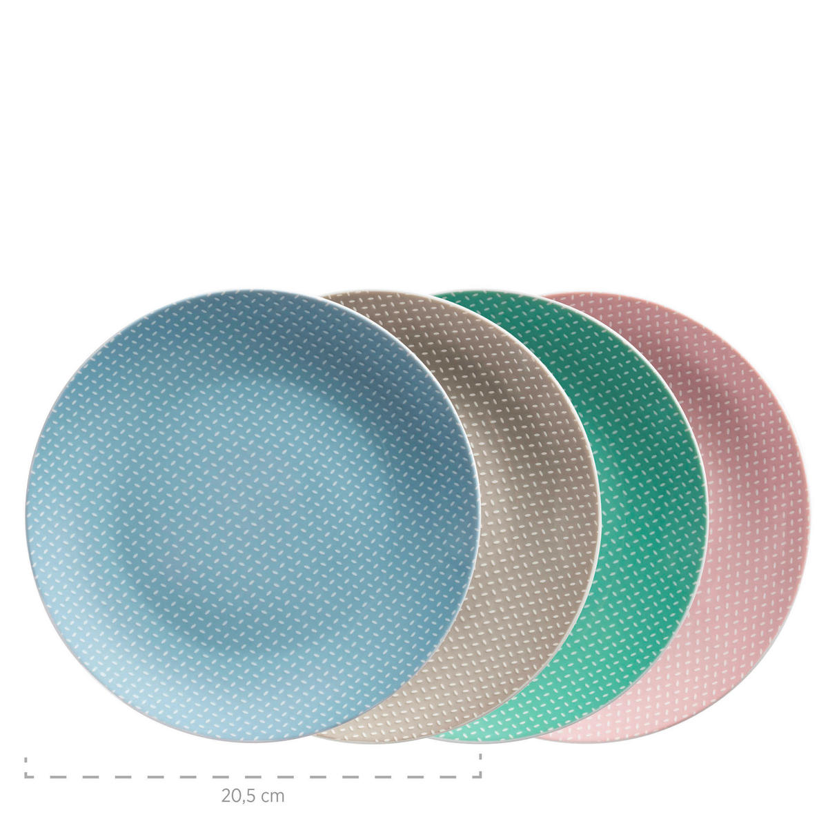 KOMBISERVICE Kitchen Time 16-teilig  - Pastellblau/Hellrosa, Basics, Keramik - Mäser