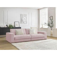3-SITZER-SOFA LEONARD Cord Lila  - Lila/Schwarz, MODERN, Kunststoff/Textil (234/77/109cm)