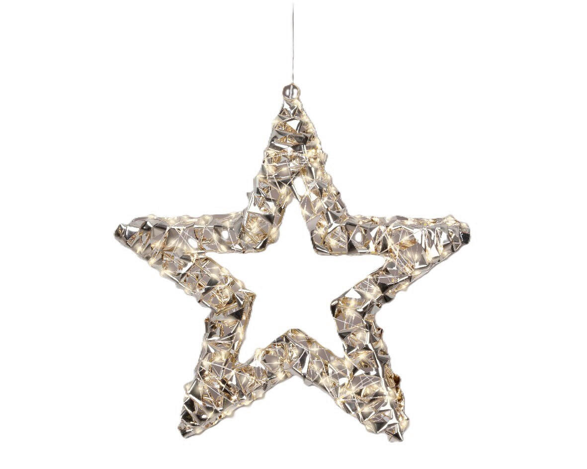 DEKOSTERN  - Goldfarben, Basics, Kunststoff/Metall (38/8cm) - X-Mas