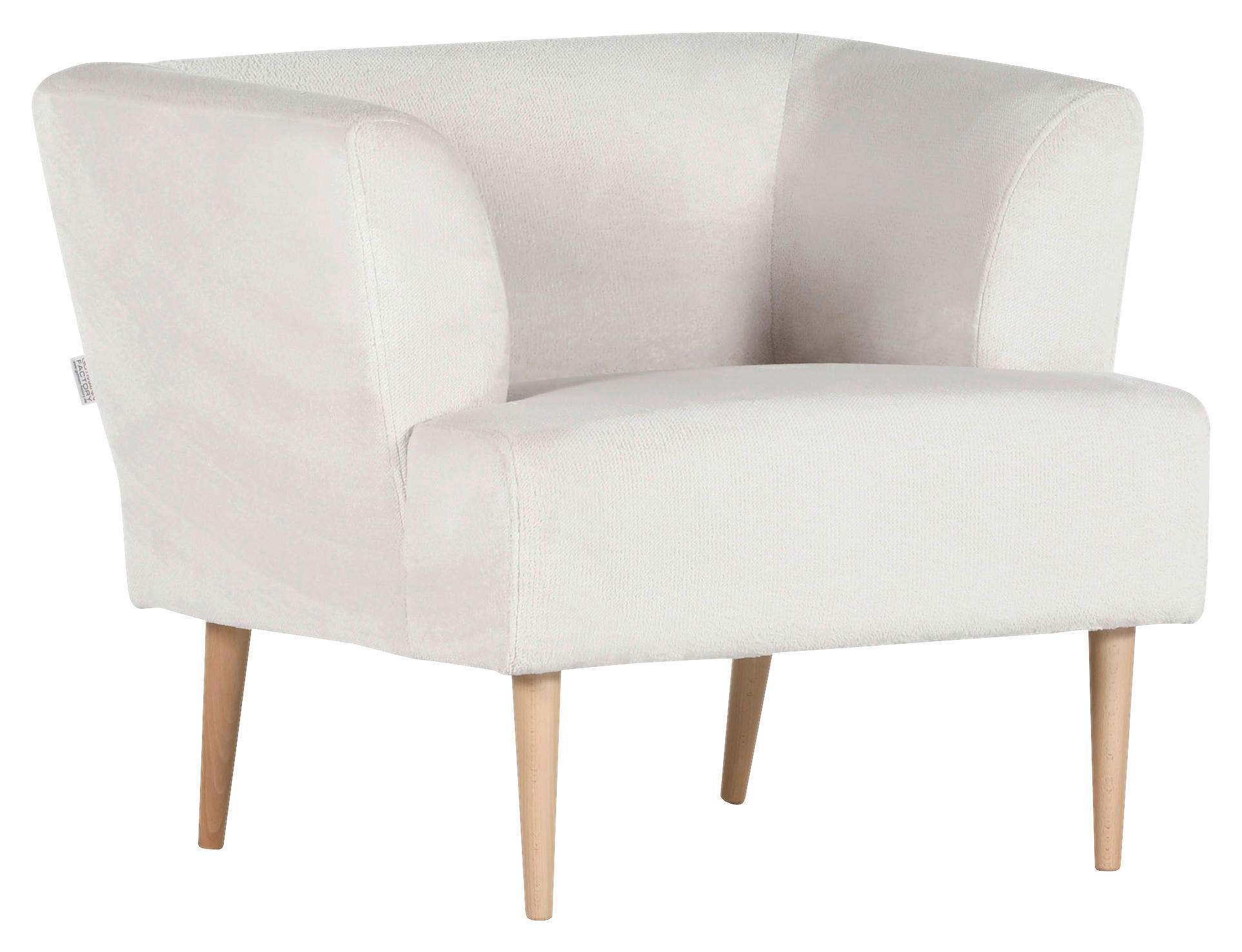 Sessel in Textil Weiß