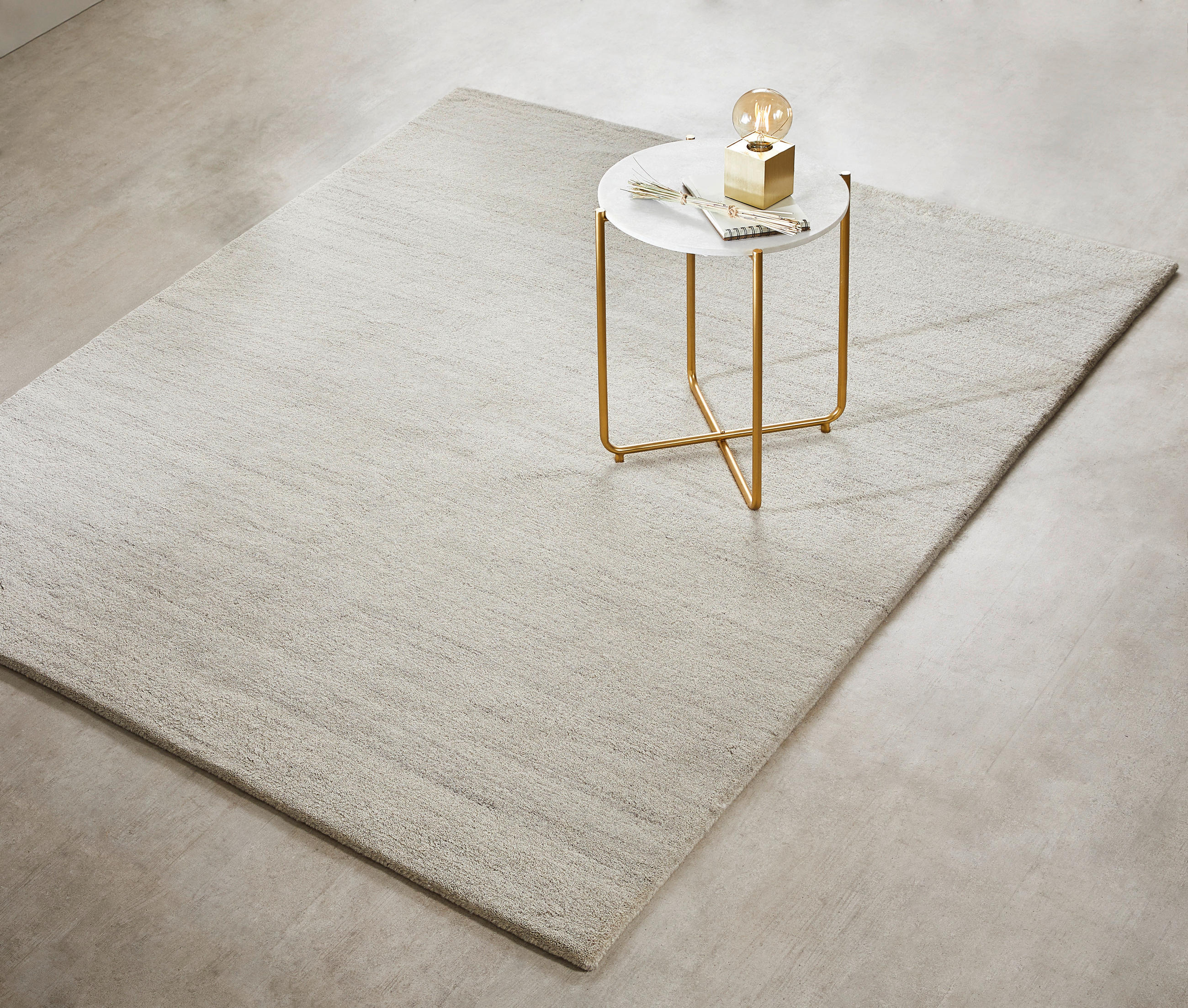 Thumbnail - Linea Natura Berberteppich, Grau, Textil, rechteckig, 70x140 cm, Care & Fair, Teppiche & Böden, Teppiche, Orientteppiche