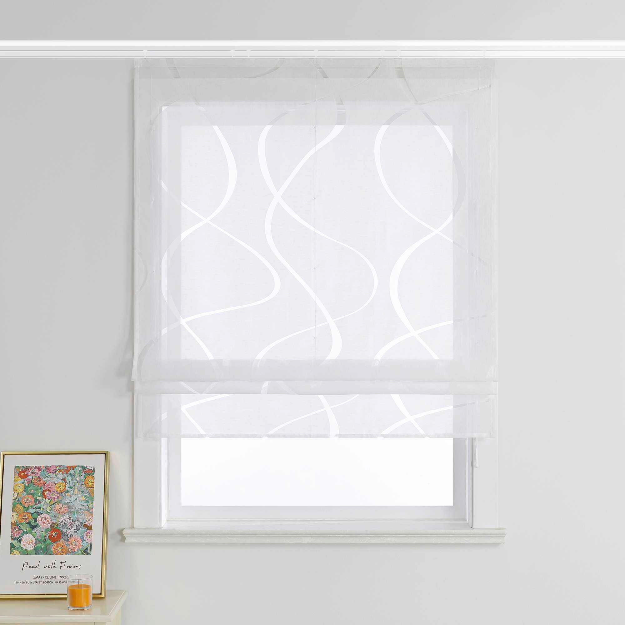 FALTROLLO  transparent  60/140 cm    - Weiß Hochglanz, Basics, Textil (60/140cm)