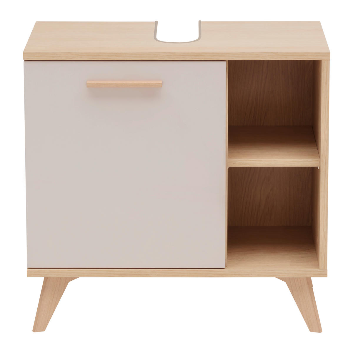 TVÄTTSTÄLLSUNDERSKÅP 60/58/35 cm  - kashmir/ekfärgad, Modern, trämaterial/plast (60/58/35cm) - Best Price
