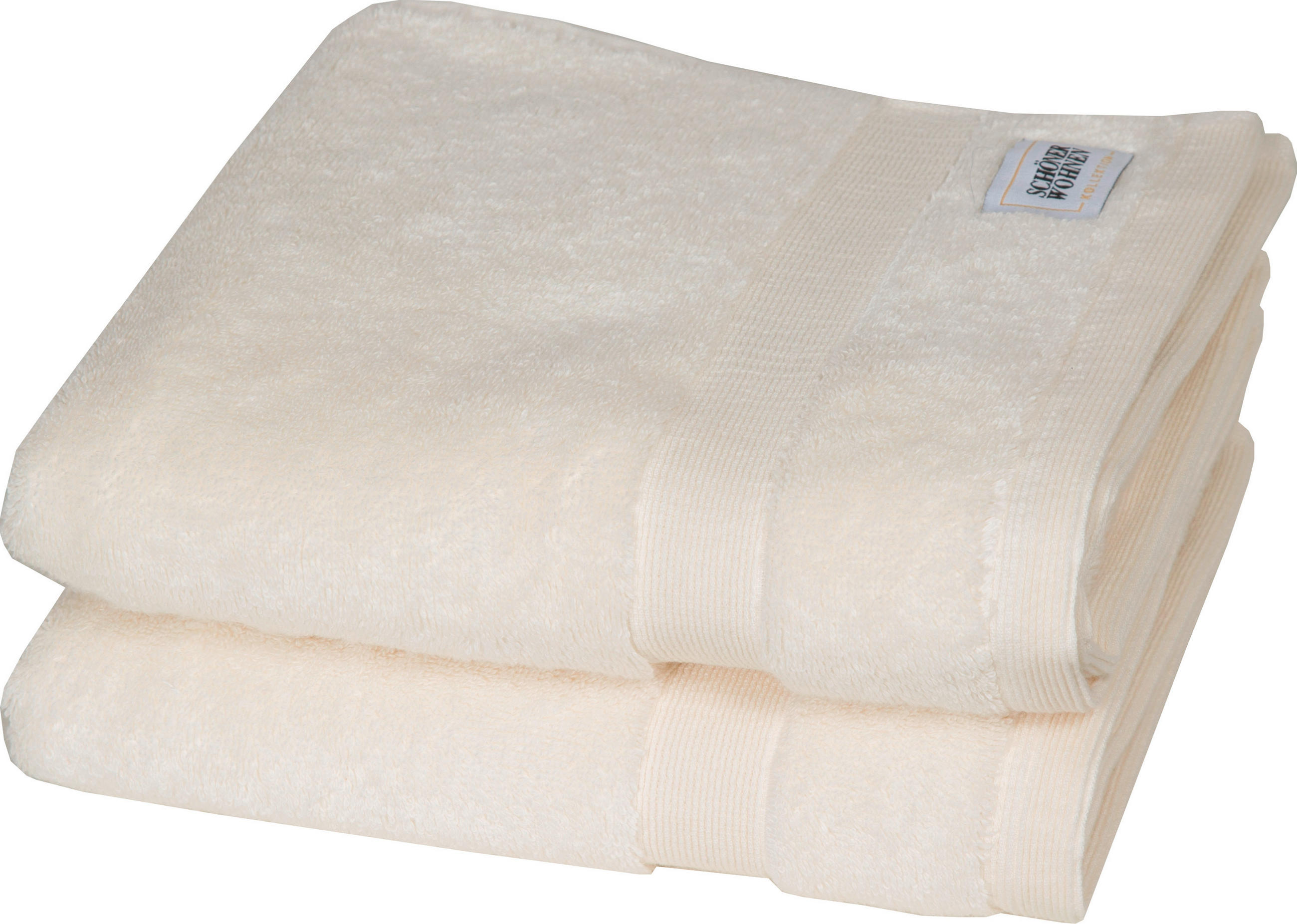 HANDTUCH SW-Cuddly Weiß 2-teilig  - Weiß, Basics, Textil (50/100cm) - Schöner Wohnen