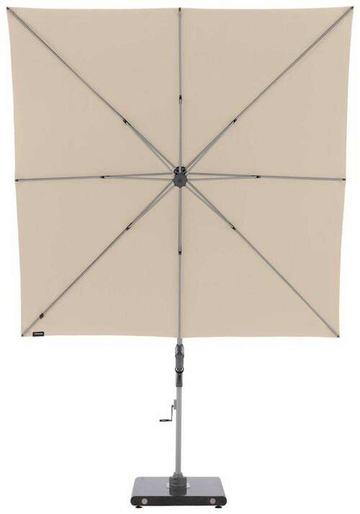 AMPELSCHIRM  275/275 cm  - Beige/Silberfarben, KONVENTIONELL, Textil/Metall (275/275cm) - KNIRPS