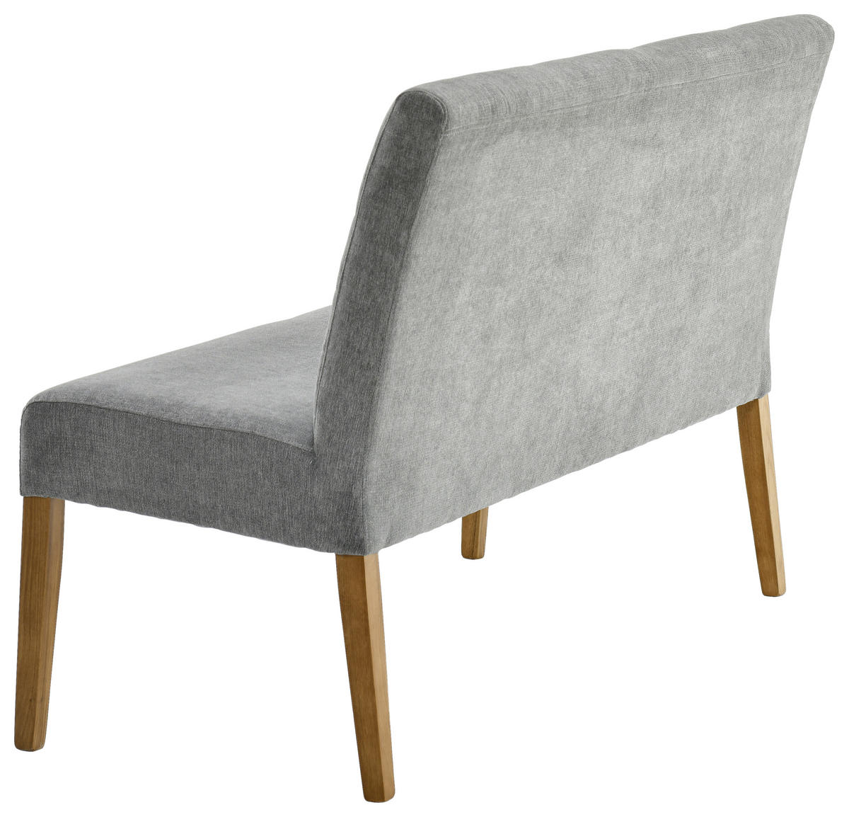 SITZBANK 140/91,5/63 cm Webstoff Eichefarben, Dunkelgrau Eiche massiv  - Eichefarben/Dunkelgrau, KONVENTIONELL, Holz/Textil (140/91,5/63cm) - Cantus