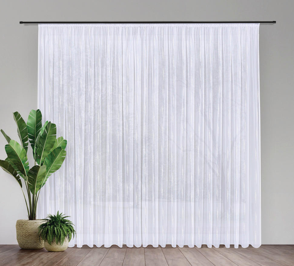 FERTIGSTORE  transparent  600/245 cm   - Beige, Basics, Textil (600/245cm)
