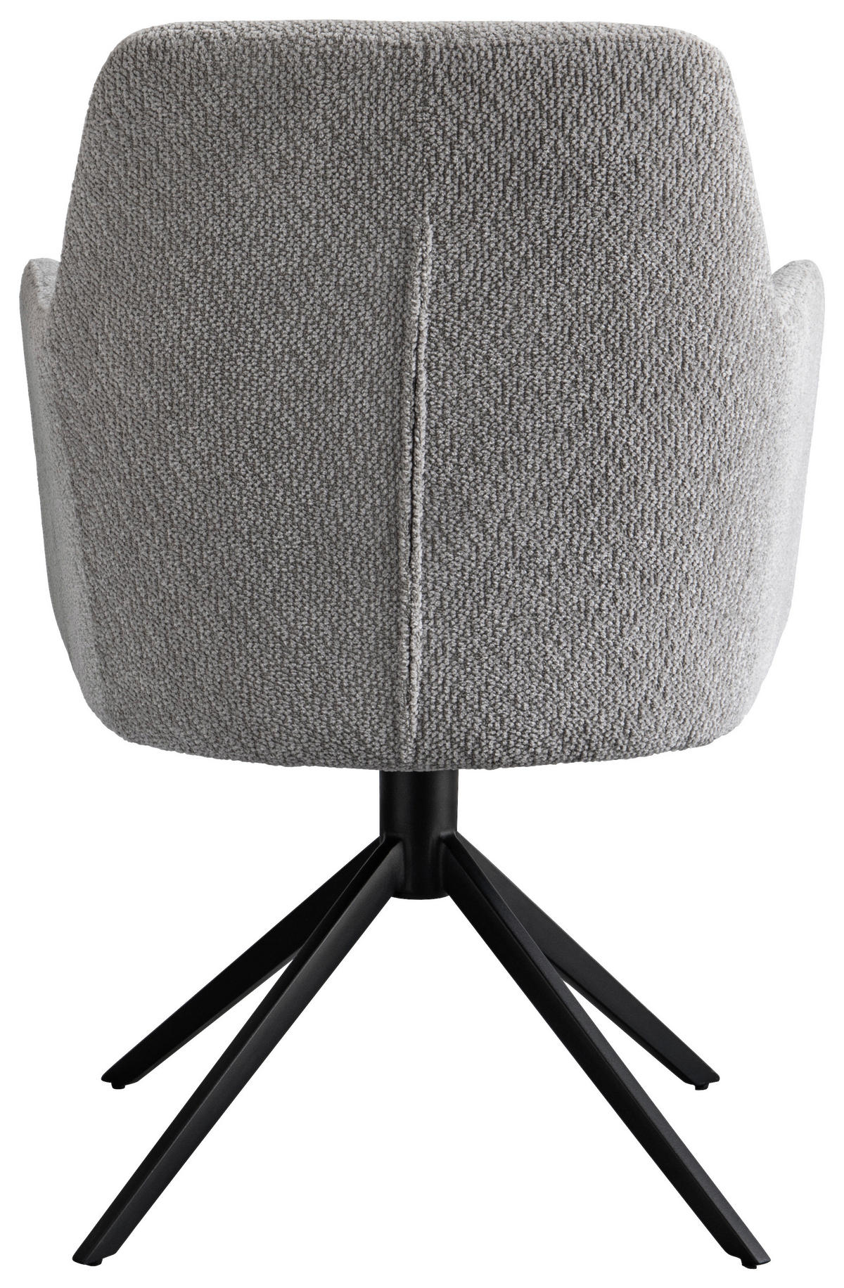 ARMLEHNSTUHL  in Eisen Mikrofaser  - Schwarz/Grau, Design, Textil/Metall (62/88/60cm) - Stylife