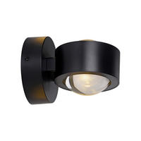 LED-WANDLEUCHTE 12,4/9/9 cm   - Schwarz, Design, Kunststoff/Metall (12,4/9/9cm) - Schöner Wohnen