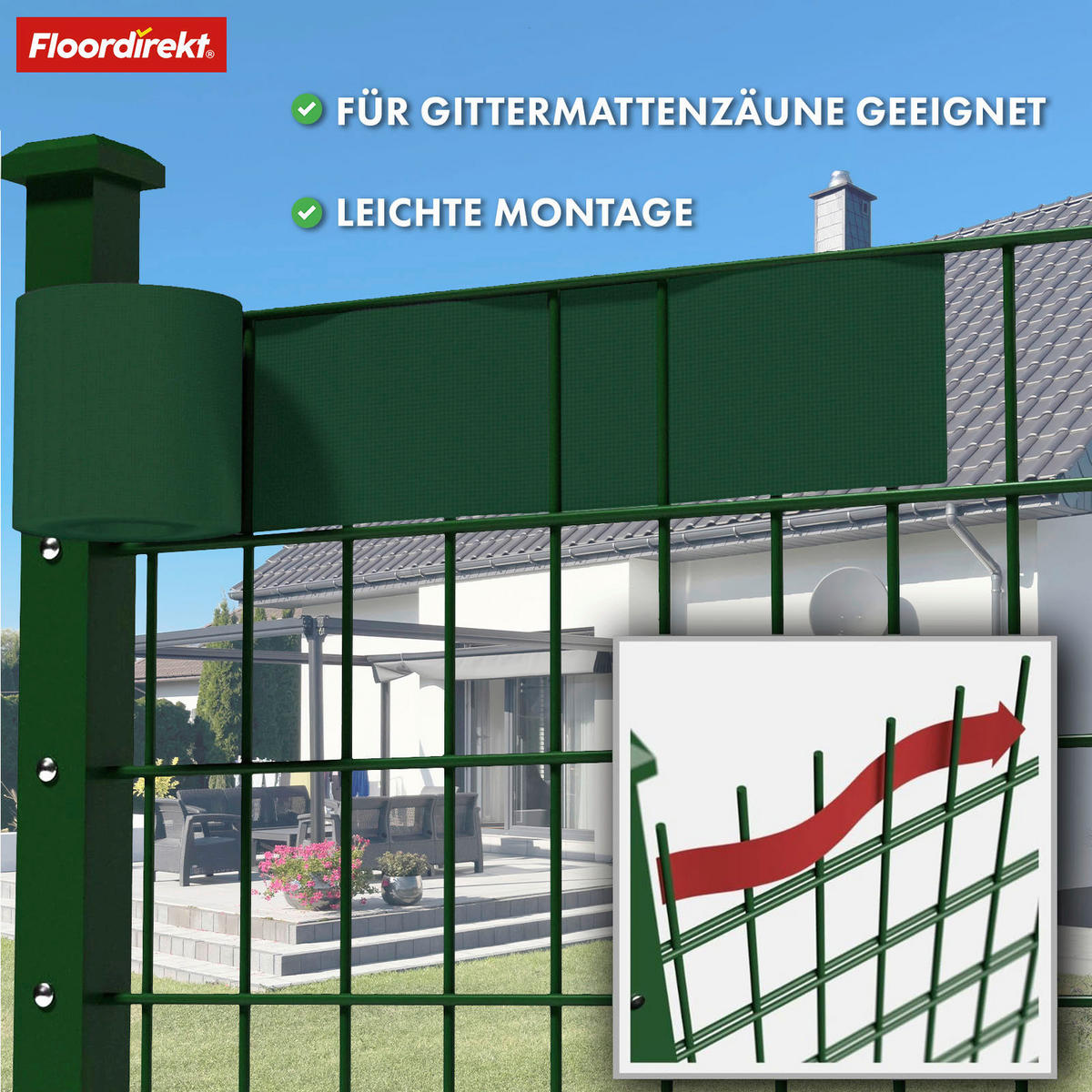 SICHTSCHUTZ - Grün, Basics, Kunststoff (19/3500cm) - Floordirekt