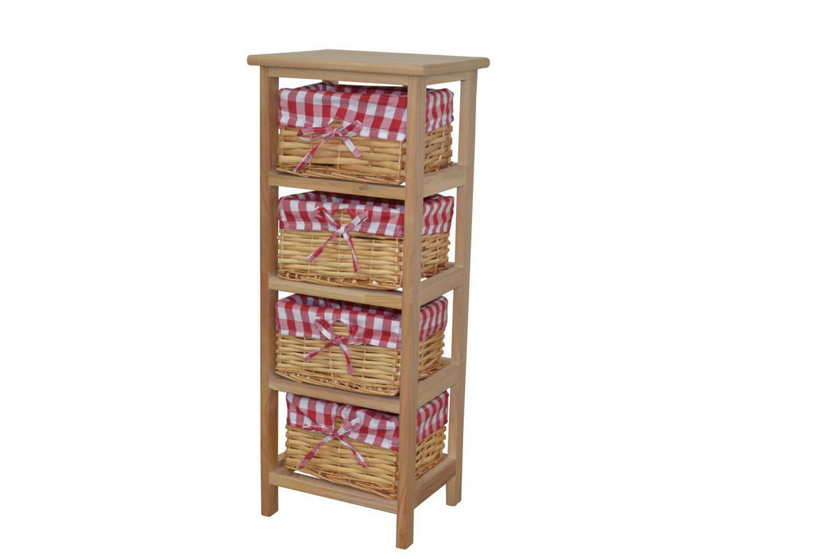 AUFBEWAHRUNGSREGAL - Naturfarben, KONVENTIONELL, Holz (25/30/76cm) - MID.YOU