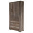 SCHRANK Trüffeleichefarben - Edelstahlfarben/Trüffeleichefarben, Design, Holzwerkstoff/Metall (76/199/45cm) - Carryhome SCHRANK Trüffeleichefarben - Edelstahlfarben/Trüffeleichefarben, Design, Holzwerkstoff/Metall (76/199/45cm) - Carryhome