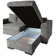 ECKSOFA Grau Webstoff  - Braun/Grau, KONVENTIONELL, Holz/Textil (170/235cm) - Carryhome