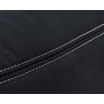 POLSTERBETT Matratze, Lattenrost, Topper Schwarz 180/200 cm  - Schwarz, KONVENTIONELL, Leder/Holz (180/200cm) - Novel